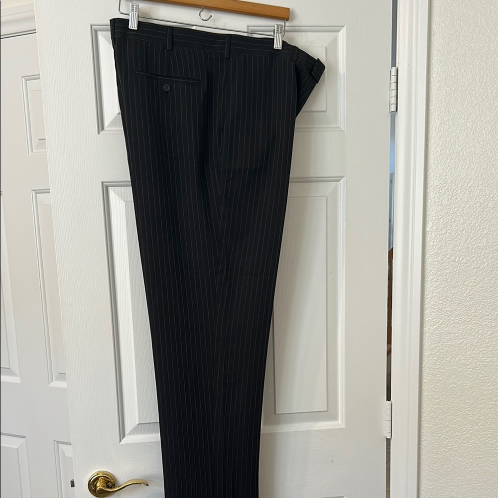 Perry Ellis Charcoal Pinstripe Pants- 36/32